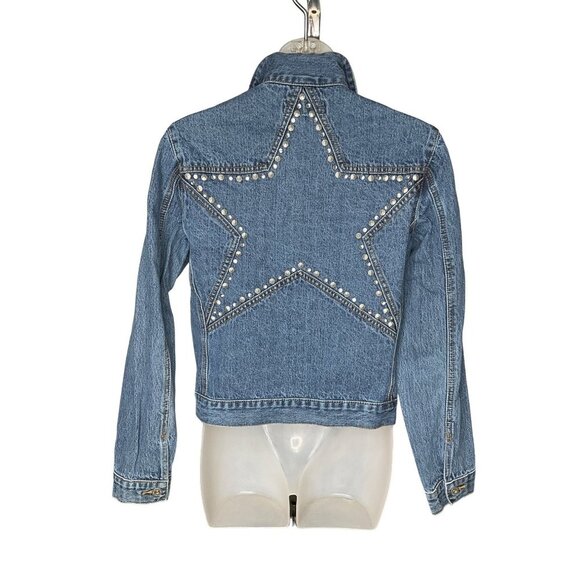 Buffalo David Bitton Jackets & Blazers - Medium Denim Jean Jacket Studded Star Design on Back Buffalo David Bitton